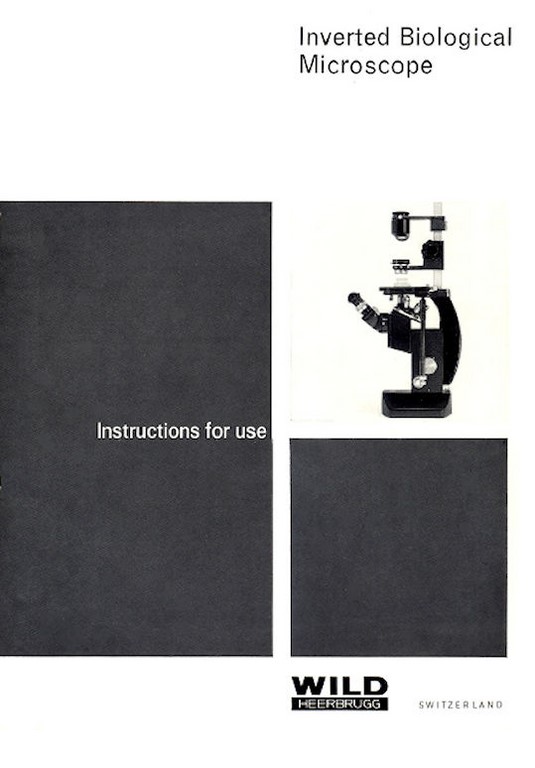 Wild M40 Inverted Microscope Instructions for Use Manual