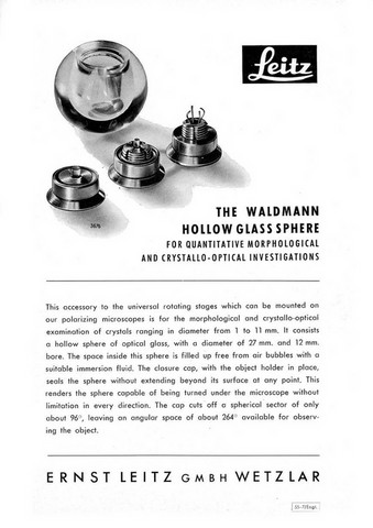 Leitz Walman Hollow Glass Sphere Brochure