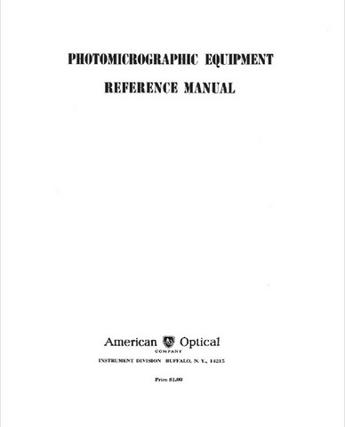 AO Microscope Photographic Equipment