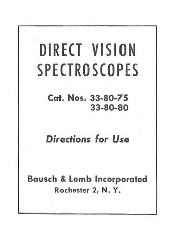 B-L-Direct-VIsion-Spectroscopes-33-80-75-80-Instructions