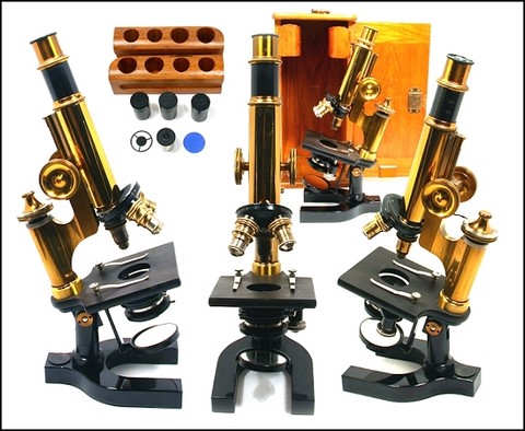 Bausch and Lomb Brass Microscope