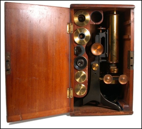 Charles Collins of London Antique Microscope