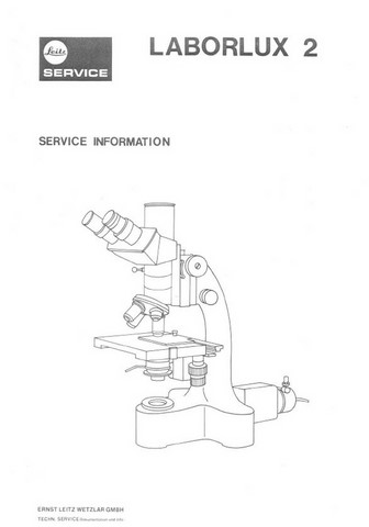 Leitz Laborlux 2 Service Information