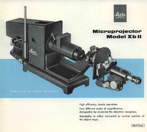 Leitz Microprojector Model Xb II