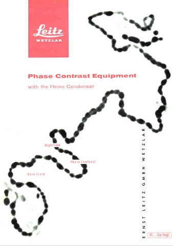 Leitz Microscope Phase Contrat Equipment