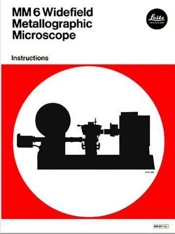 Leitz MM6 Widefield Metallographic Microscope Instructions