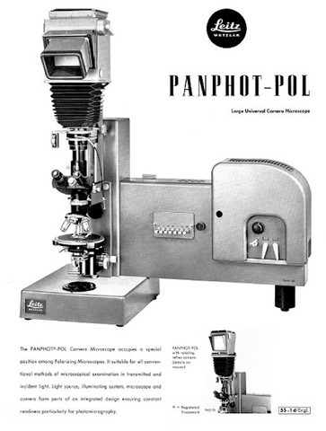 Leitz Panphot-POL Large Universal Camera Microscope Brochure