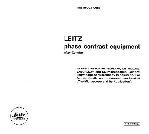 Leitz Phase Contrast Equipment After Zernike Instructions.pdf