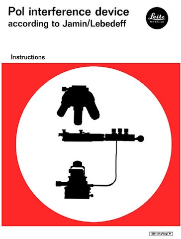 Leitz Pol Interference Device According to Jamin-Lebedff