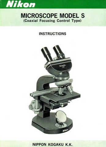 Nikon Microscope Model S Instructions
