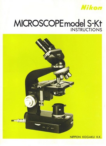 Nikon Microscope S-Kt Manual