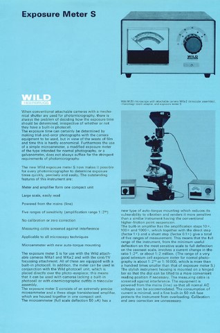 Wild Exposure Meter S Brochure