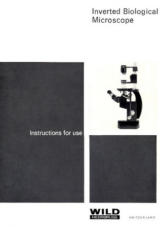 Wild M40 Inverted Microscope Instructions for Use Manual