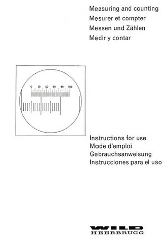 Wild Microscope Measuring and Counting Manual