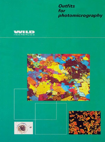 Wild Microscope Outfits for Photomicrography Brochure - A
