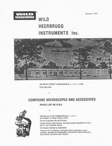 Wild Microscope Price List
