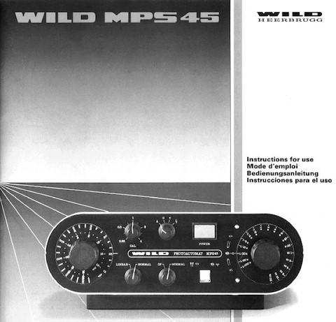 Wild MPS 45 Instructions for Use
