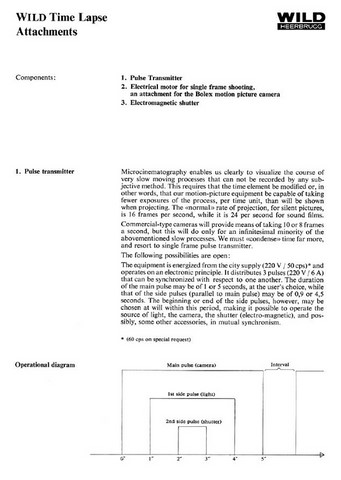 Wild Time Lapse Attachments