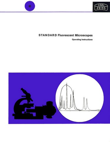 Zeiss Standard Fluorescent Microscopes Operating Instructions