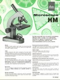 Leitz HM Microscope Brochure