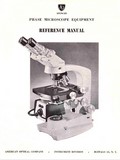 American Optical Series 2-4 Microscope Phase Contrast Manual