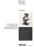 Wild M20 Microscope Instructions for Use Manual
