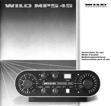 Wild MPS 45 Instructions for Use